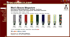 Desktop Screenshot of braces4men.com
